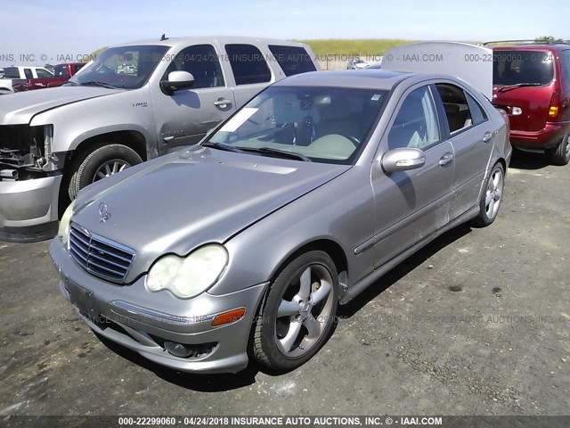 WDBRF52H76F743085 - 2006 MERCEDES-BENZ C GENERATION 2006 230 SILVER photo 2