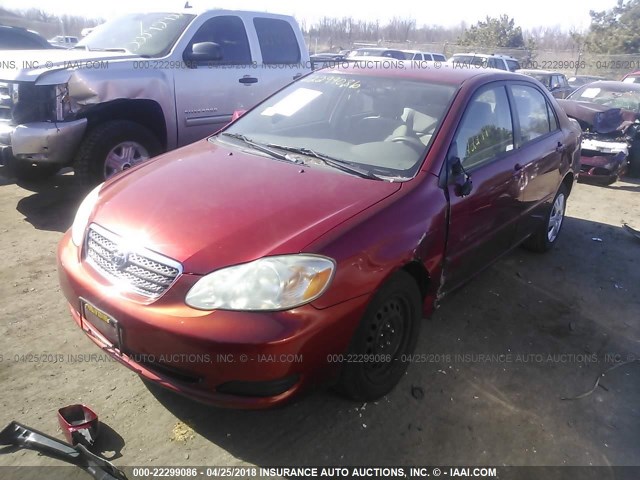 1NXBR30E36Z603274 - 2006 TOYOTA COROLLA CE/LE/S RED photo 2