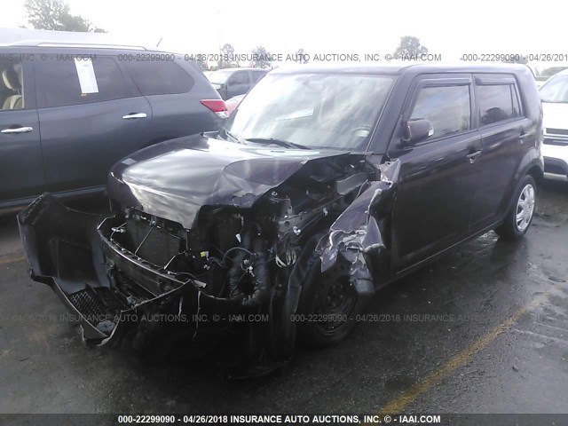 JTLKE50E591093967 - 2009 TOYOTA SCION XB MAROON photo 2