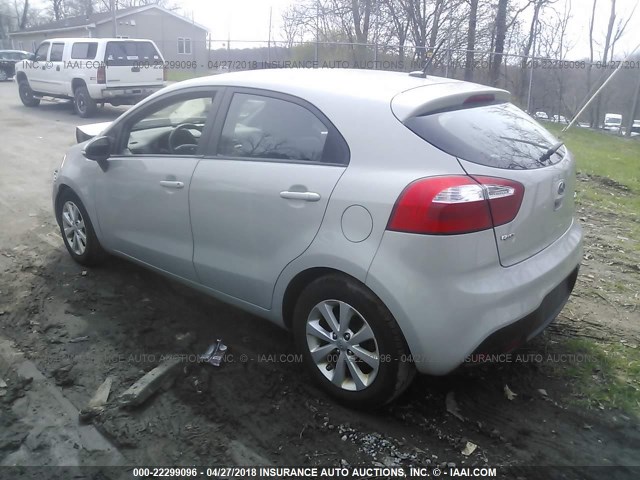 KNADN5A33D6113188 - 2013 KIA RIO EX/SX GRAY photo 3