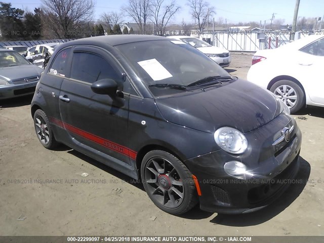 3C3CFFFH2CT330276 - 2012 FIAT 500 ABARTH BLACK photo 1