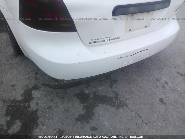 2G2WP552561136087 - 2006 PONTIAC GRAND PRIX თეთრი ფოტო 6