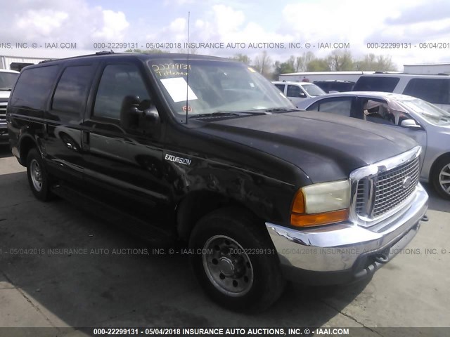 1FMNU40L6YEE34994 - 2000 FORD EXCURSION XLT BLACK photo 1