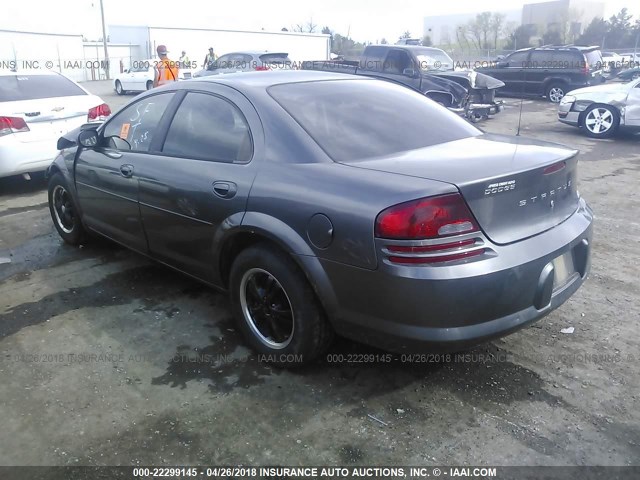 1B3EL46T65N600362 - 2005 DODGE STRATUS SXT GRAY photo 3