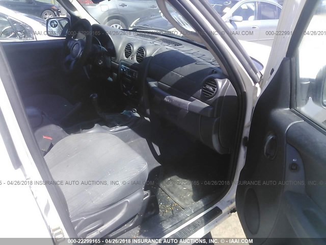 1J4GK48K84W287784 - 2004 JEEP LIBERTY SPORT 白色 照片 5