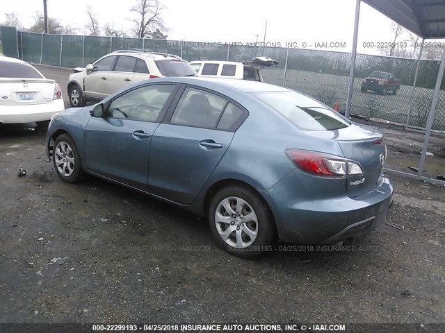 JM1BL1SF3A1185261 - 2010 MAZDA 3 I BLUE photo 3