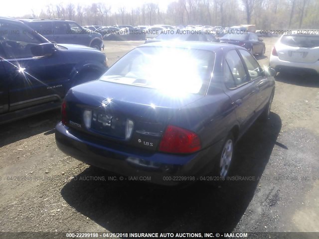 3N1CB51D66L486219 - 2006 NISSAN SENTRA 1.8/1.8S BLUE photo 4