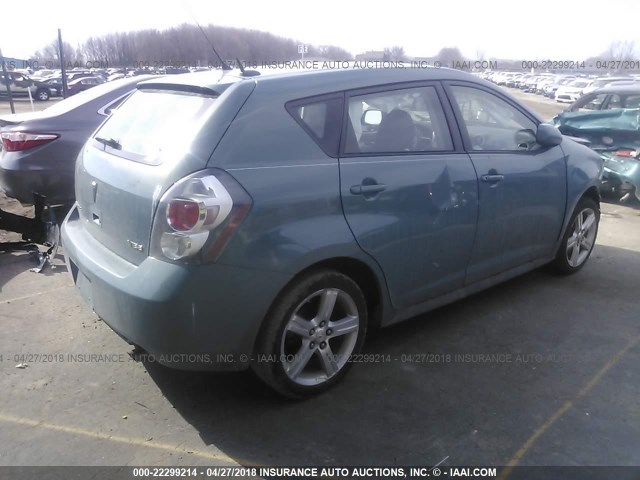 5Y2SP67099Z456116 - 2009 PONTIAC VIBE BLUE photo 4