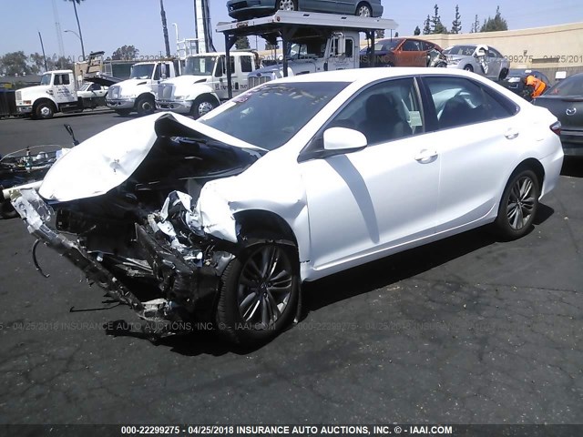 4T1BF1FK1HU325746 - 2017 TOYOTA CAMRY LE/XLE/SE/XSE WHITE photo 2
