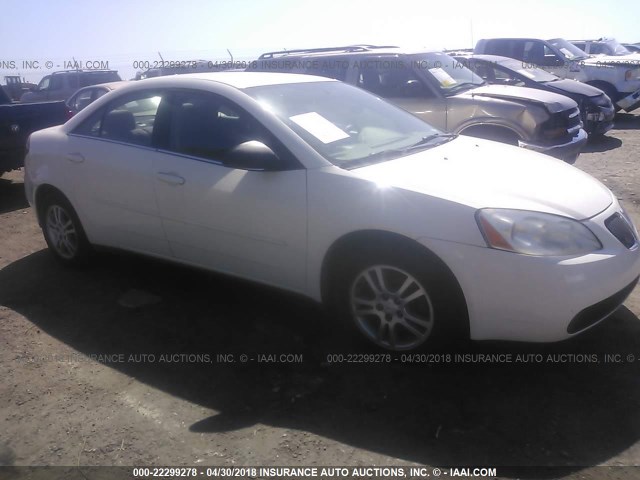 1G2ZG528354136873 - 2005 PONTIAC G6 WHITE photo 1