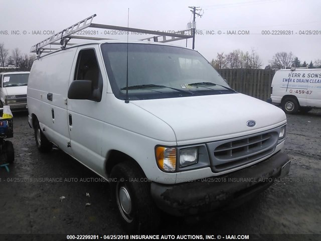 1FTRE14252HB27003 - 2002 FORD ECONOLINE E150 VAN WHITE photo 1