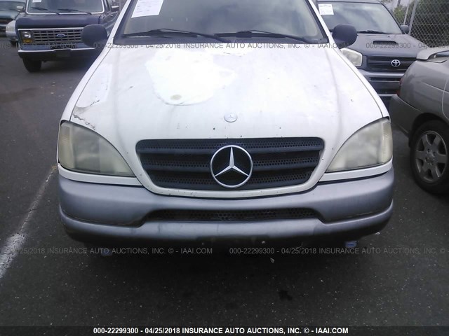 4JGAB54EXWA009224 - 1998 MERCEDES-BENZ ML 320 WHITE photo 6