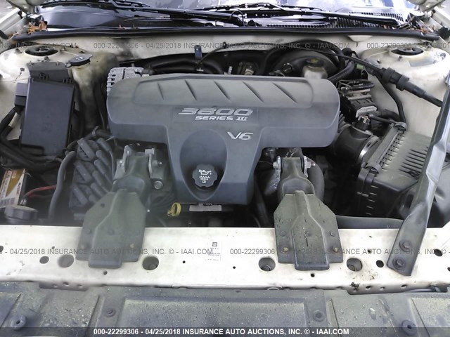 2G2WS522841161887 - 2004 PONTIAC GRAND PRIX GT2 თეთრი ფოტო 10