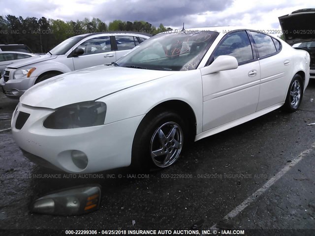 2G2WS522841161887 - 2004 PONTIAC GRAND PRIX GT2 WHITE photo 2