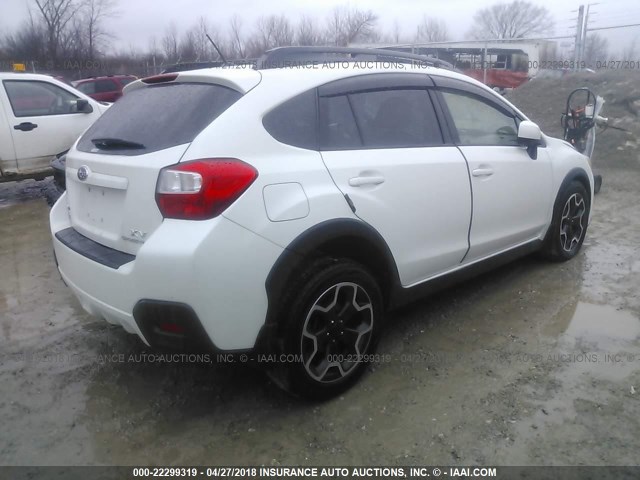 JF2GPACC1D2815776 - 2013 SUBARU XV CROSSTREK 2.0 PREMIUM WHITE photo 4