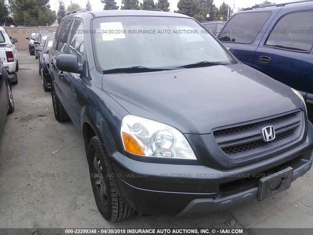 2HKYF18734H621802 - 2004 HONDA PILOT EXL 灰色 照片 1