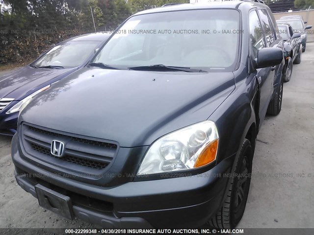 2HKYF18734H621802 - 2004 HONDA PILOT EXL 灰色 照片 2