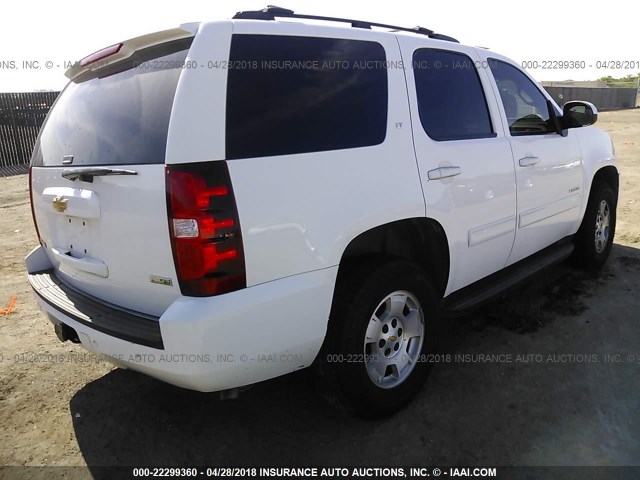 1GNSCBE06BR297625 - 2011 CHEVROLET TAHOE C1500 LT WHITE photo 4