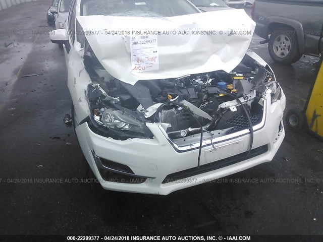 JF1GPAC64FH283485 - 2015 SUBARU IMPREZA PREMIUM WHITE photo 6