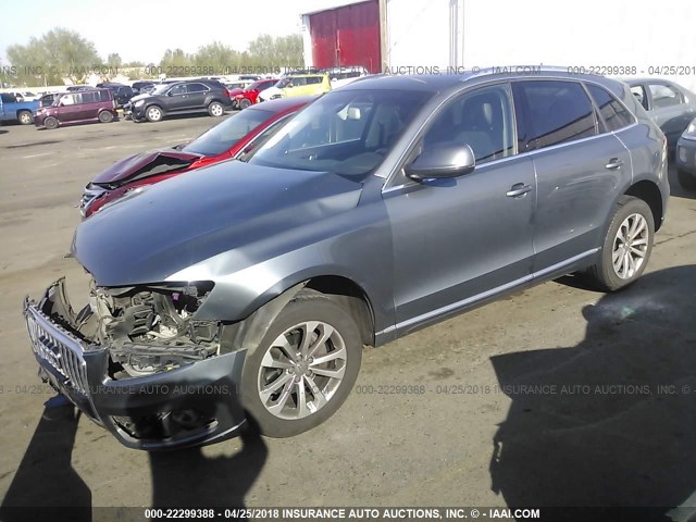 WA1LFAFP2DA087142 - 2013 AUDI Q5 PREMIUM PLUS GRAY photo 2