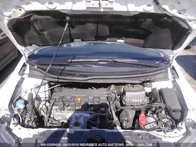 19XFB2F92FE031773 - 2015 HONDA CIVIC EXL WHITE photo 10