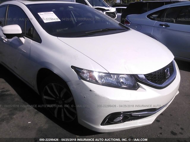 19XFB2F92FE031773 - 2015 HONDA CIVIC EXL WHITE photo 6