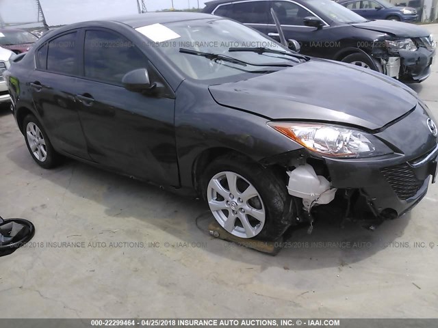 JM1BL1SF0A1230107 - 2010 MAZDA 3 I GRAY photo 1