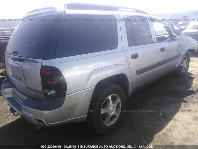 1GNET16S346228256 - 2004 CHEVROLET TRAILBLAZER EXT LS/EXT LT SILVER photo 4