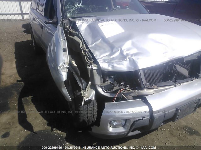 1GNET16S346228256 - 2004 CHEVROLET TRAILBLAZER EXT LS/EXT LT SILVER photo 6