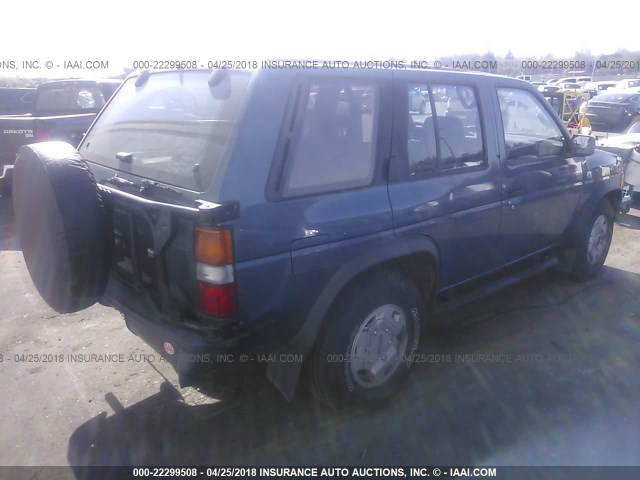 JN8HD17Y7NW020196 - 1992 NISSAN PATHFINDER XE/SE BLUE photo 4