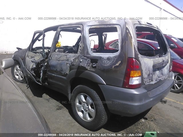 4F2YU08172KM63250 - 2002 MAZDA TRIBUTE LX/ES 灰色 照片 3