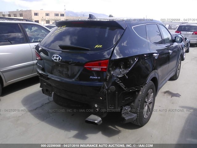 5XYZT3LB3FG262174 - 2015 HYUNDAI SANTA FE SPORT  BLACK photo 4