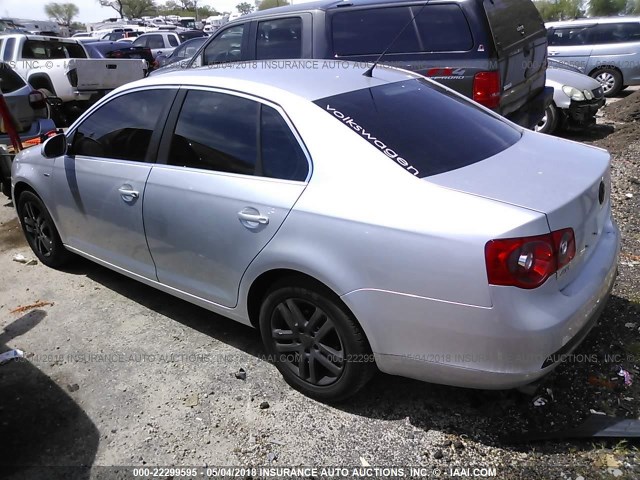 3VWEG71K37M191301 - 2007 VOLKSWAGEN JETTA WOLFSBURG SILVER photo 3