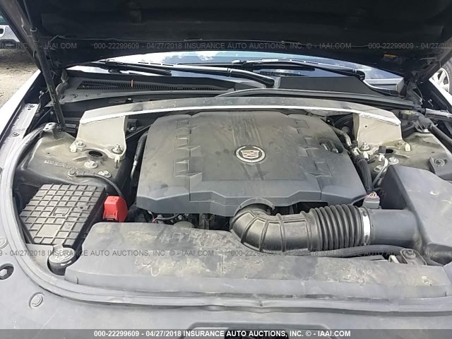 1G6DJ5EG7A0146501 - 2010 CADILLAC CTS PERFORMANCE COLLECTION Черный фото 10