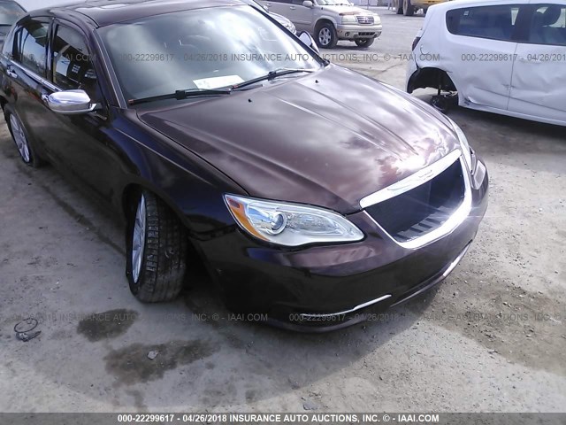 1C3CCBCG1DN711423 - 2013 CHRYSLER 200 LIMITED BROWN photo 6