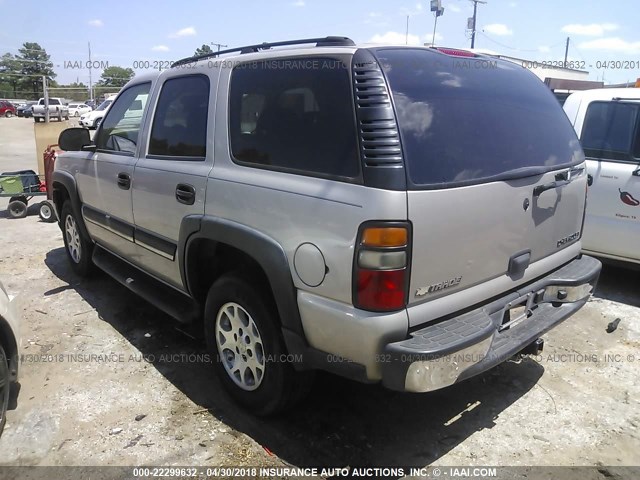 1GNEC13V85R175021 - 2005 CHEVROLET TAHOE C1500 TAN photo 3