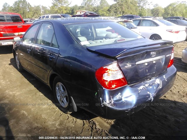 4T1BE32K83U183490 - 2003 TOYOTA CAMRY LE/XLE/SE 蓝色 照片 3