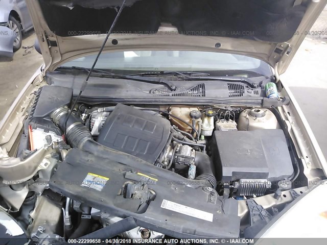 1G1ZT52835F271677 - 2005 CHEVROLET MALIBU LS 米色 照片 10