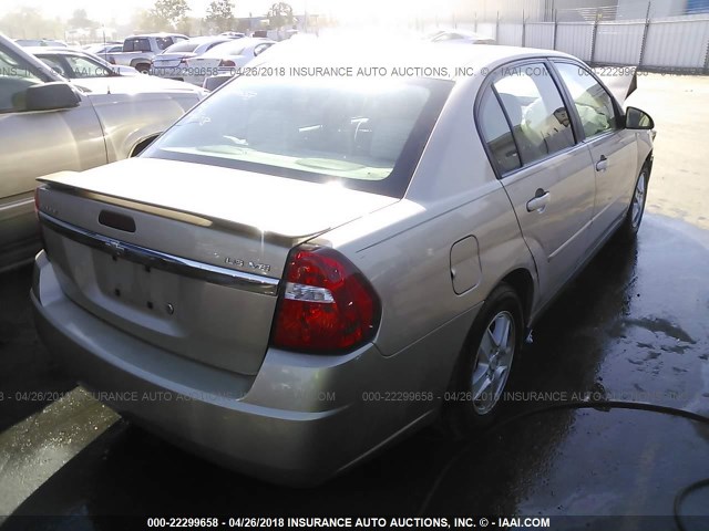 1G1ZT52835F271677 - 2005 CHEVROLET MALIBU LS 米色 照片 4