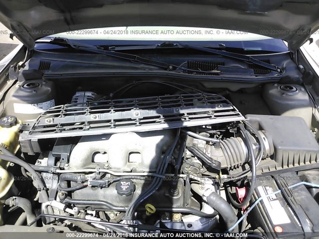 1G1NE52J82M694726 - 2002 CHEVROLET MALIBU LS 灰色 照片 10