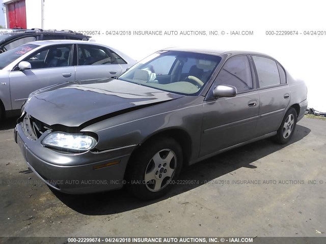 1G1NE52J82M694726 - 2002 CHEVROLET MALIBU LS 灰色 照片 2