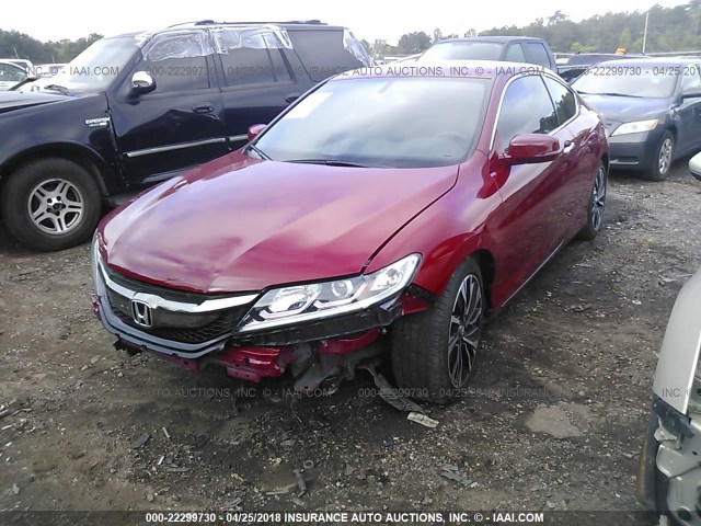 1HGCT1B88GA005417 - 2016 HONDA ACCORD EXL RED photo 6