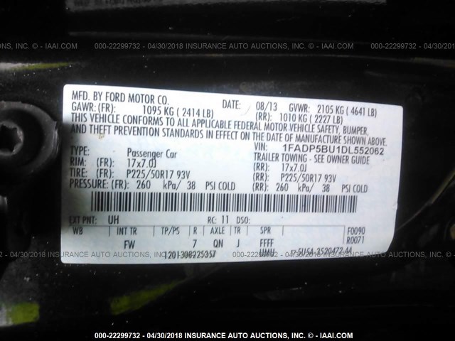 1FADP5BU1DL552062 - 2013 FORD C-MAX SEL BLACK photo 9