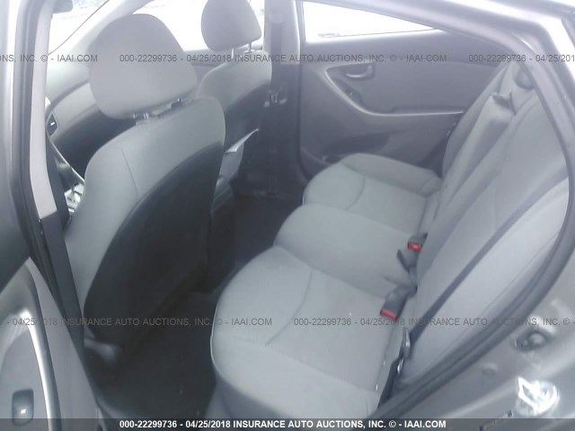 5NPDH4AE8DH412896 - 2013 HYUNDAI ELANTRA GLS/LIMITED GRAY photo 8