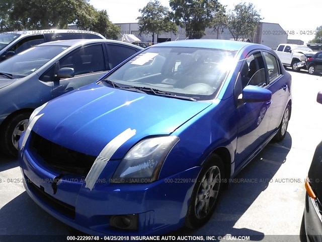 3N1AB6AP0BL670315 - 2011 NISSAN SENTRA 2.0/2.0S/SR/2.0SL BLUE photo 2