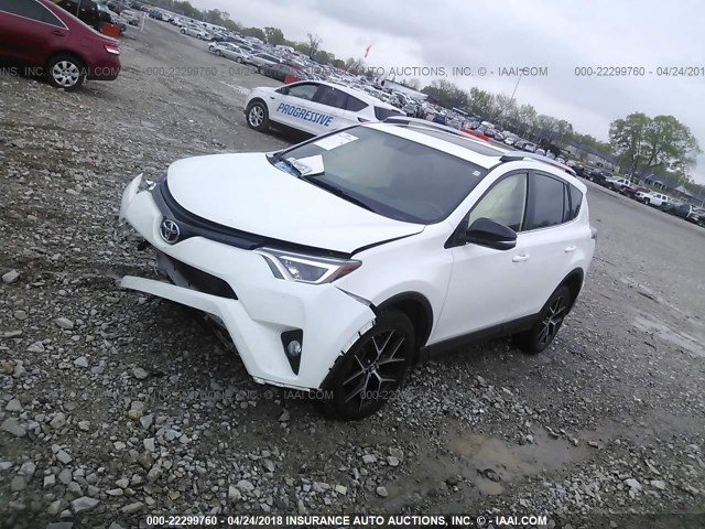 JTMJFREV7GJ082079 - 2016 TOYOTA RAV4 SE WHITE photo 2