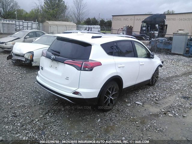 JTMJFREV7GJ082079 - 2016 TOYOTA RAV4 SE WHITE photo 4