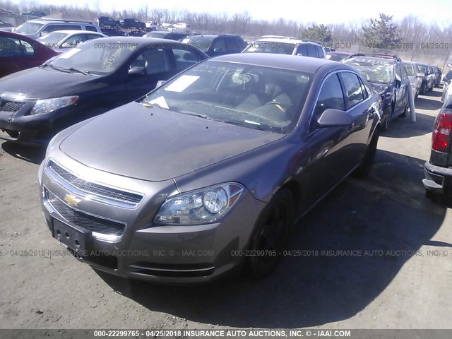 1G1ZC5EB6AF245379 - 2010 CHEVROLET MALIBU 1LT 棕色 照片 2