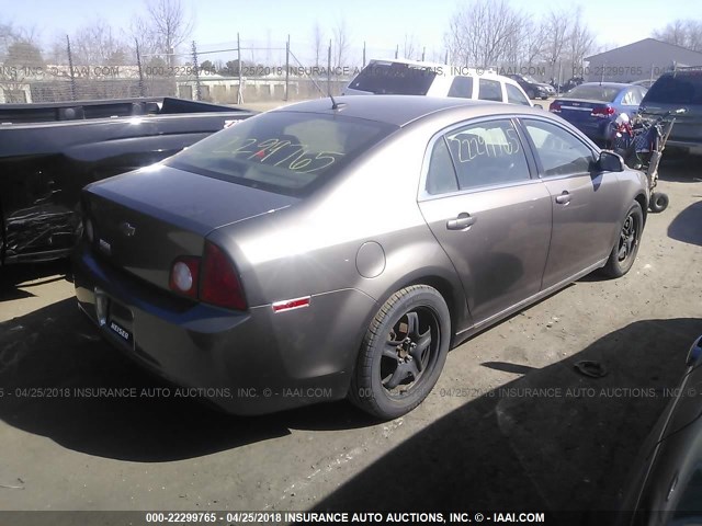 1G1ZC5EB6AF245379 - 2010 CHEVROLET MALIBU 1LT 棕色 照片 4