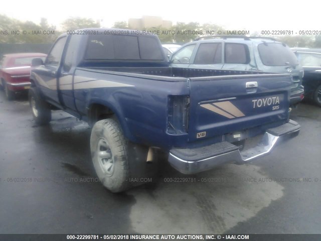 JT4VN13G2L5034437 - 1990 TOYOTA PICKUP 1/2 TON EXTRA LONG WHEELBASE SR5 BLUE photo 3